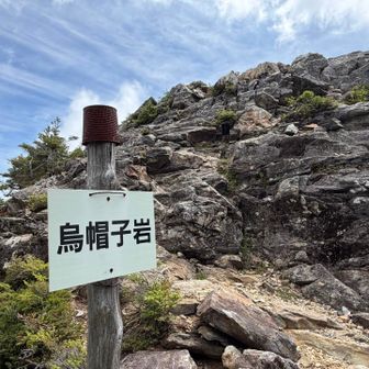 上から山頂標だと思って見てた看板
もう少し登る