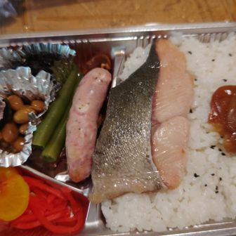 硫黄岳さんが持たしてくれた弁当🤤