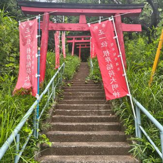 根岸稲荷から入ります。