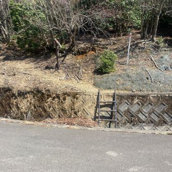 車だと通り過ぎそうになる登山口