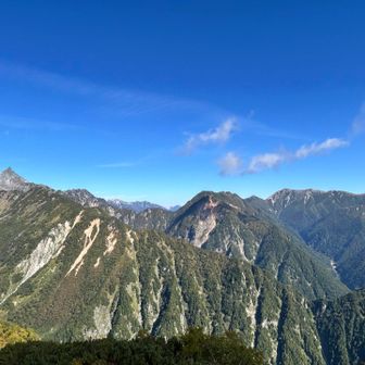 槍から黒部五郎、立山、大天井岳まで丸見え！😊