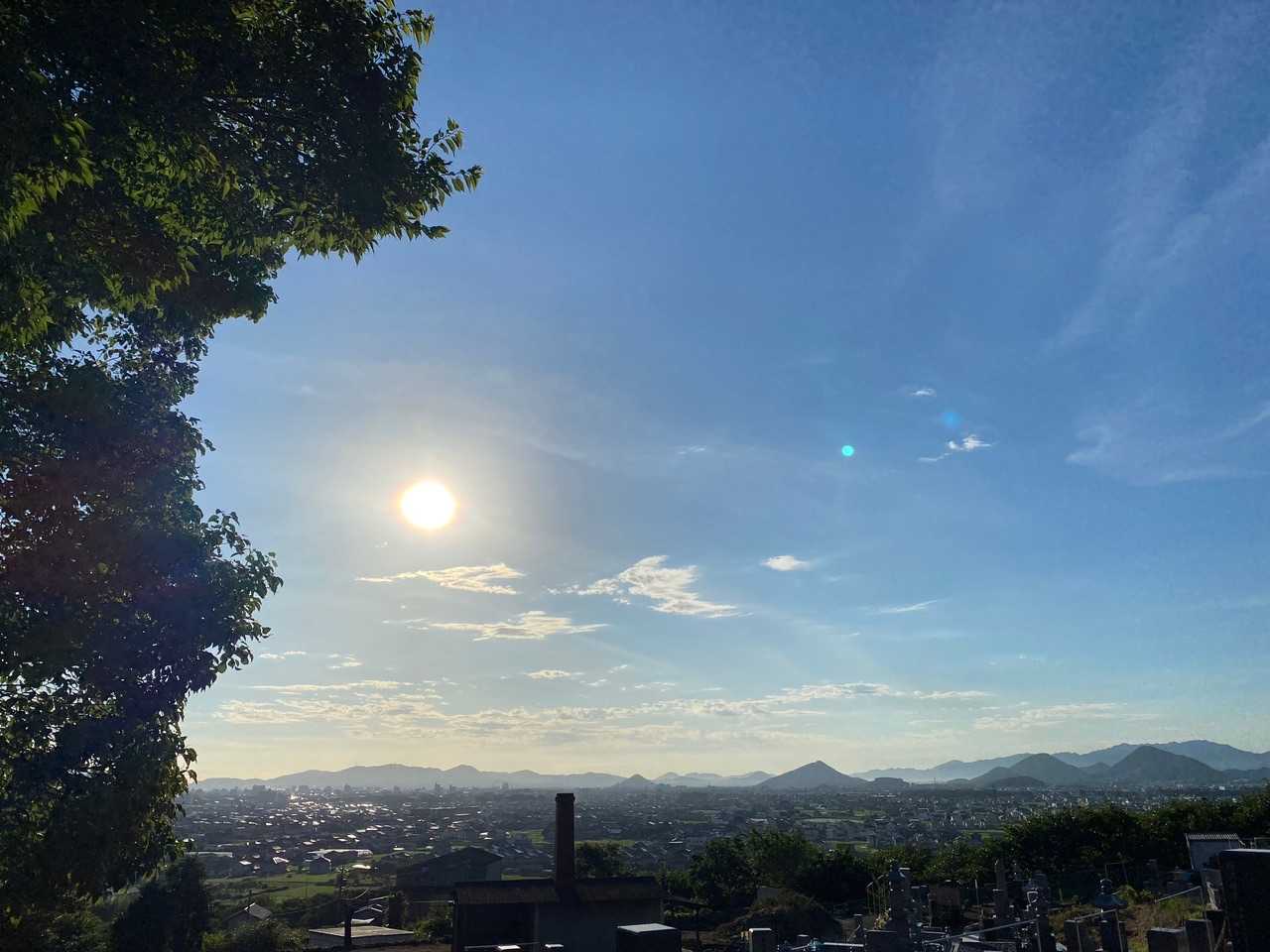 太陽も随分と高いところまで…
今日も暑くなりそう💦