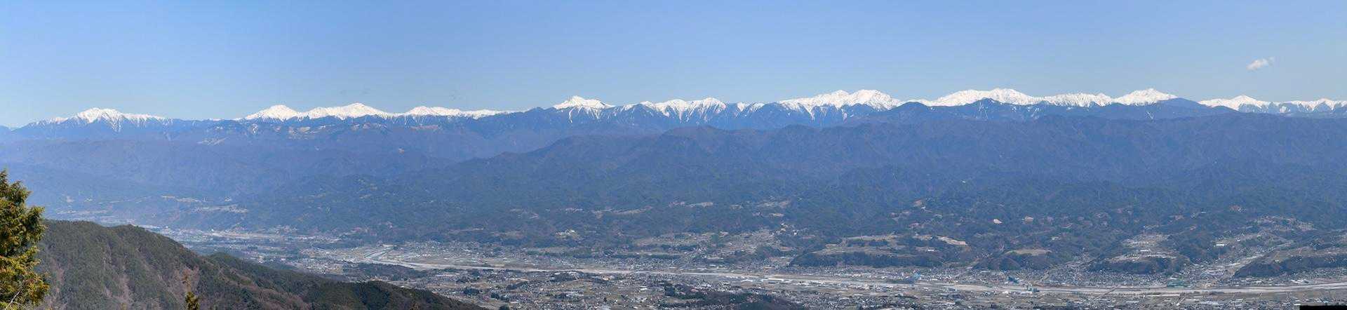 新展望台から南ア