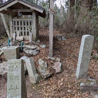 楊柳山1008ｍ　ここは楊柳観音様が祀られていて、同じく天保5年の石柱