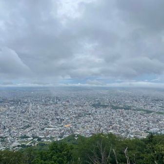 札幌の街並みがはっきり見えました✨