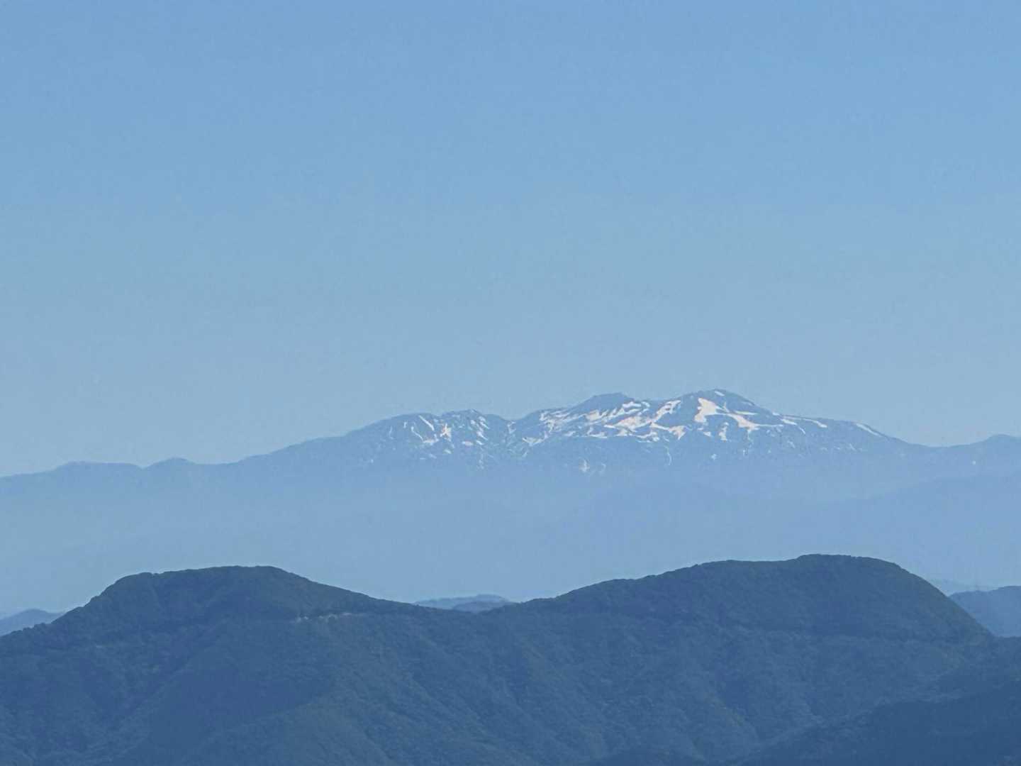 白山が見える