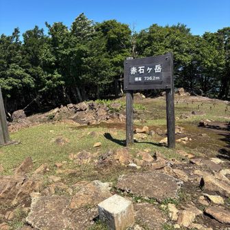 赤石ケ岳山頂。