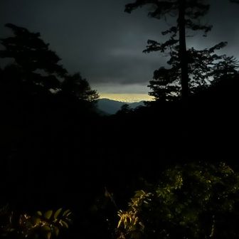東京都心の夜景(山荘前)