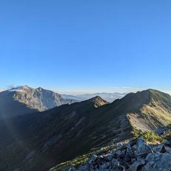 鹿島槍、北峰、中峰