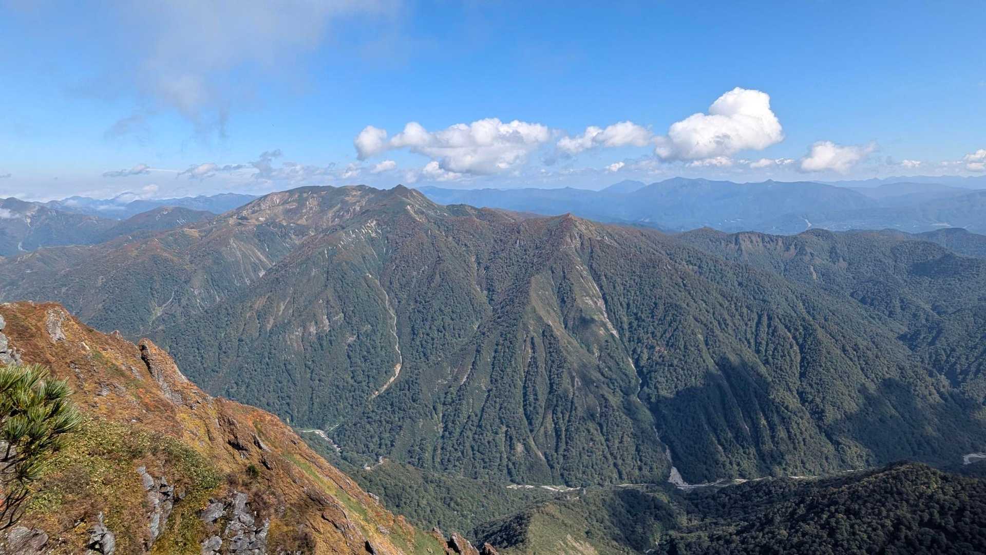 白髪門〜朝日岳