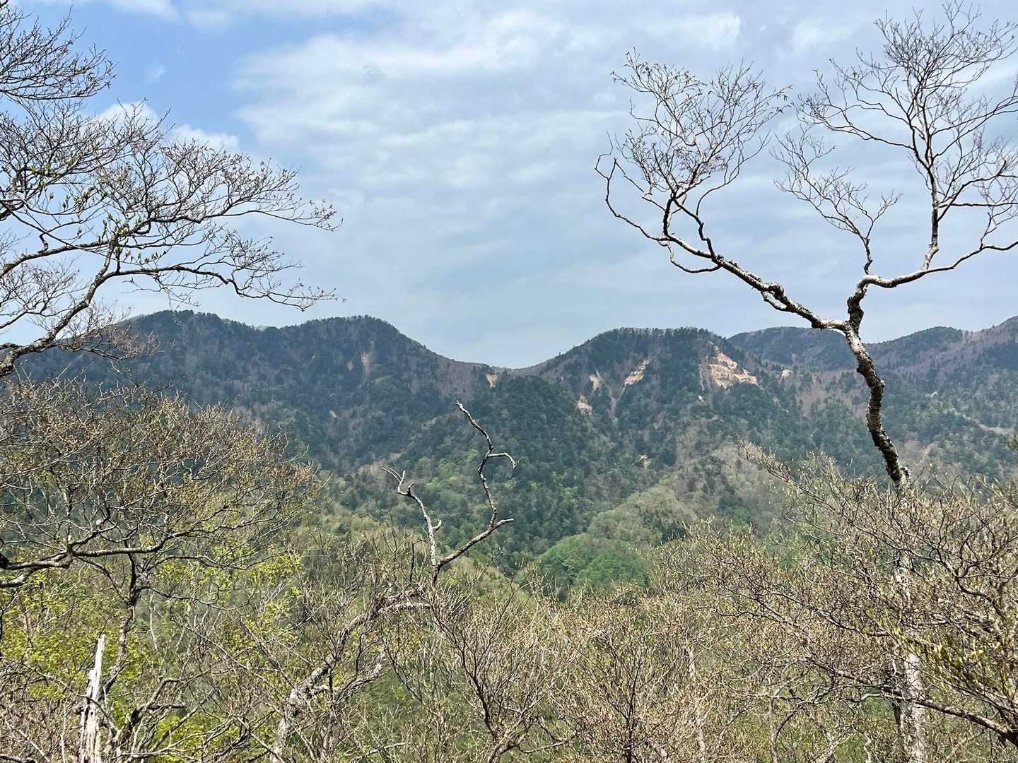 明神岳や前黒山方面かな？