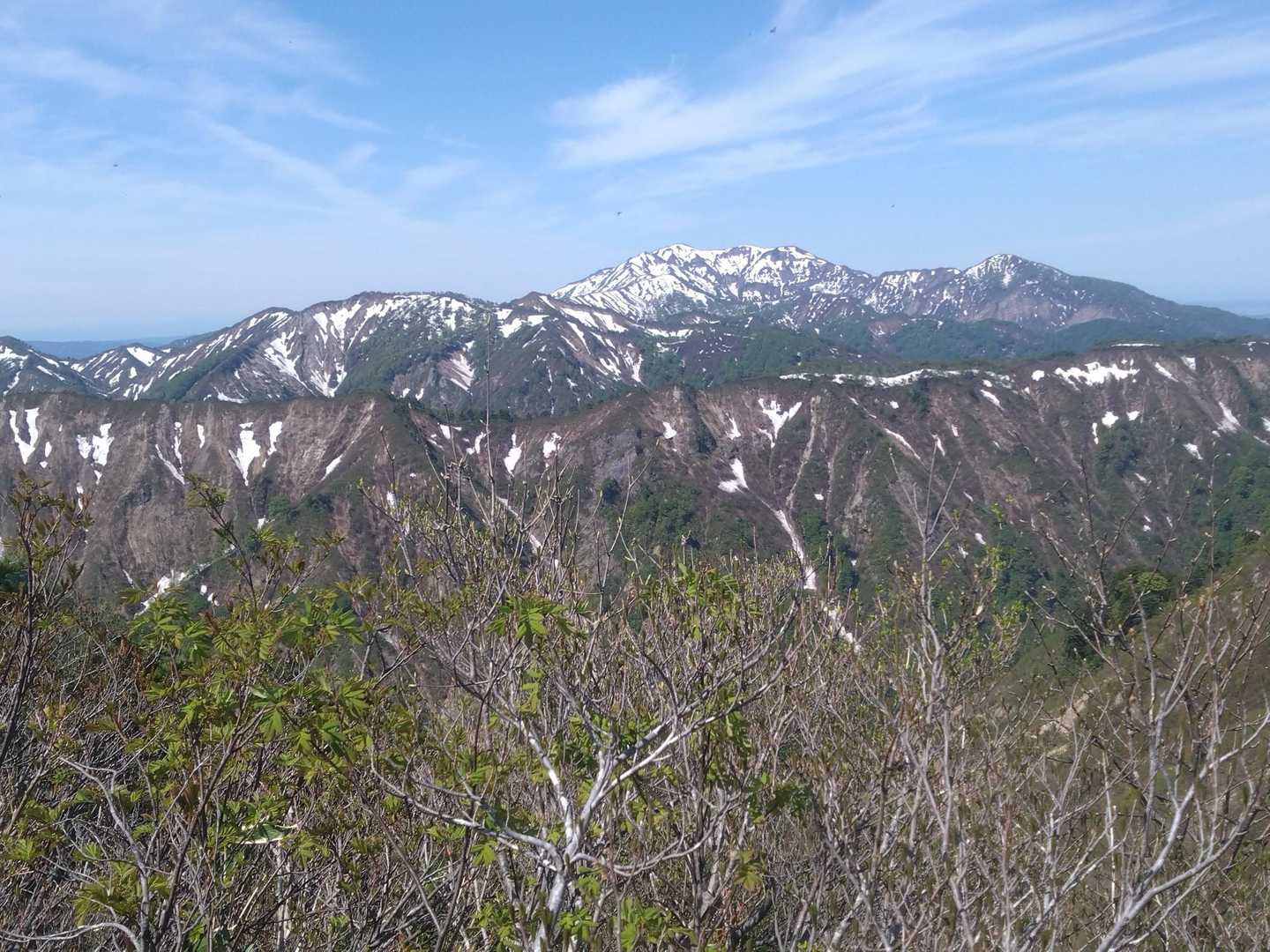 悪湯峠登山口-木六山-七郎平山-銀次郎山-銀太郎山 往復コースの写真