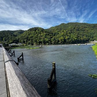 あれが嵐山かー？