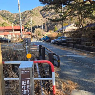 旧中道往還は鎌倉時代から栄えた道だそうで、戦国時代では信玄や信長、家康も通ったそうです