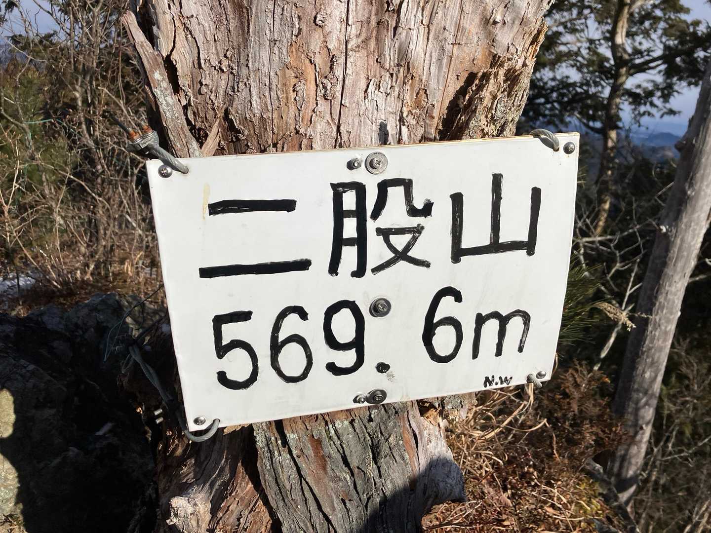 二股山山頂