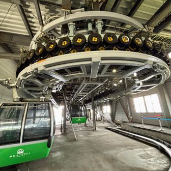 山頂駅の内部