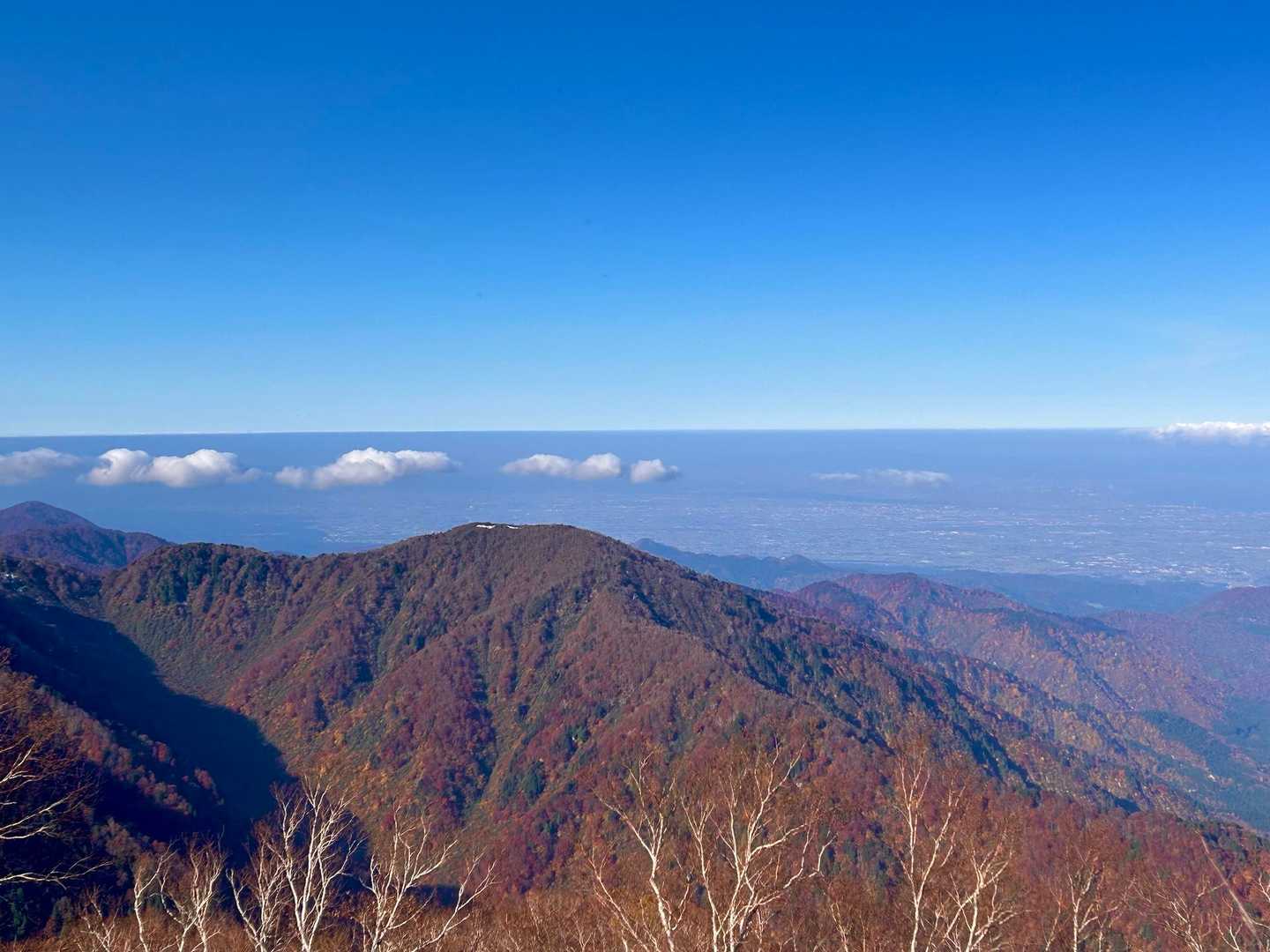 くっきり浮かぶ水平線