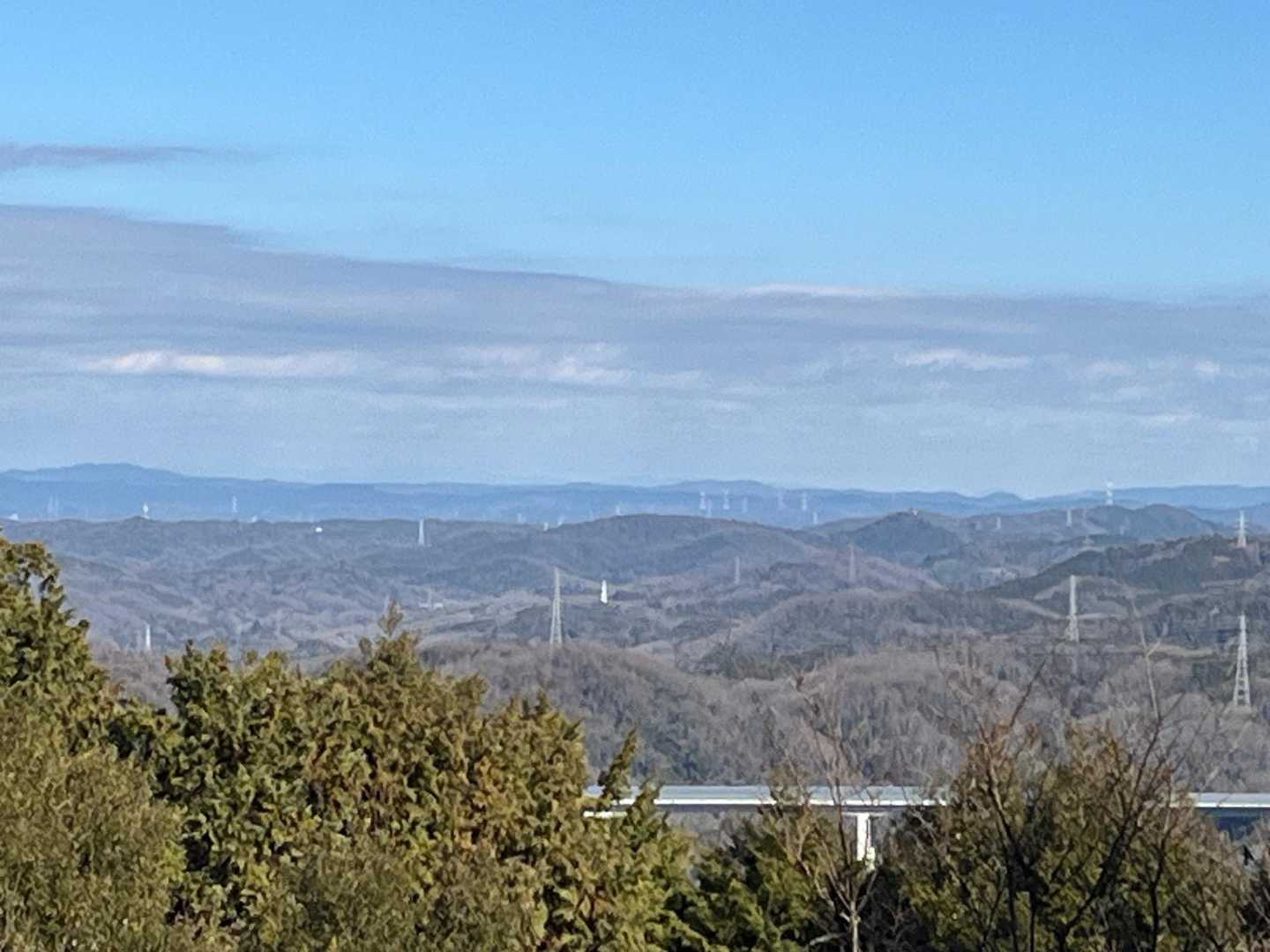 御嶽山🏔️方面、望めず