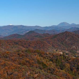 奥の白い山は日光白根かな