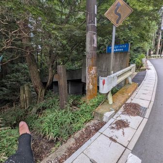 天覧台の代わりに堡塁岩に寄って行こう。
目印の看板は日本コルマーから六甲セミナーハウスに変わってます。