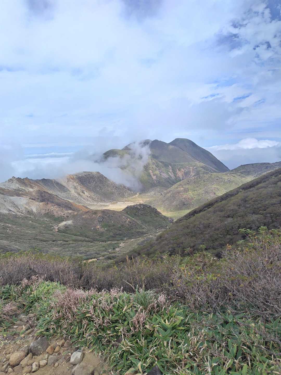 牧ノ戸峠-沓掛山-星生山-久住山-中岳-稲星山-稲星越-白 周回コースの写真