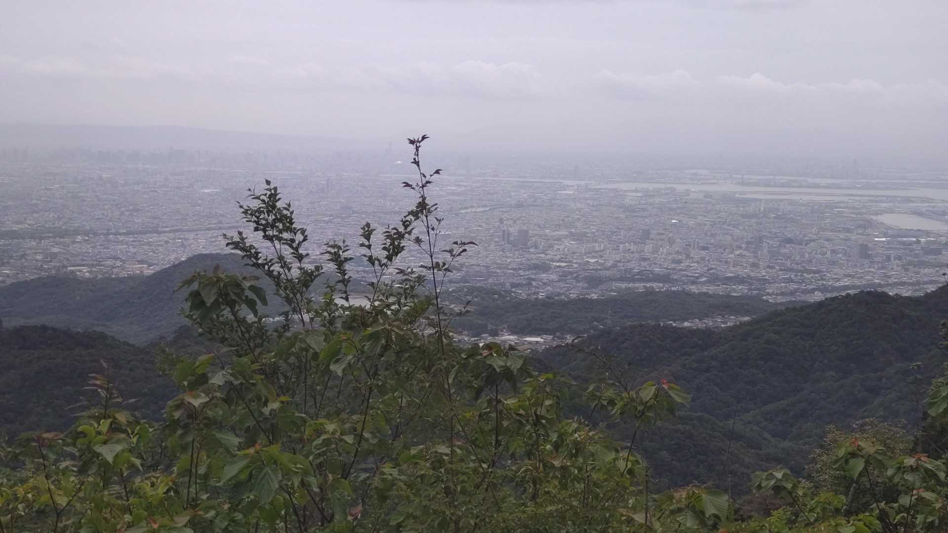 遠く大阪湾