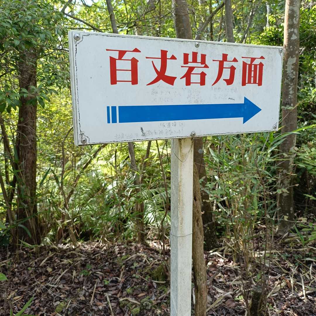 百丈岩方面に向かいます➜