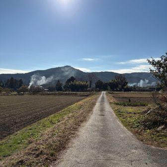 一旦下山して愛宕山方面にロードをテクテク