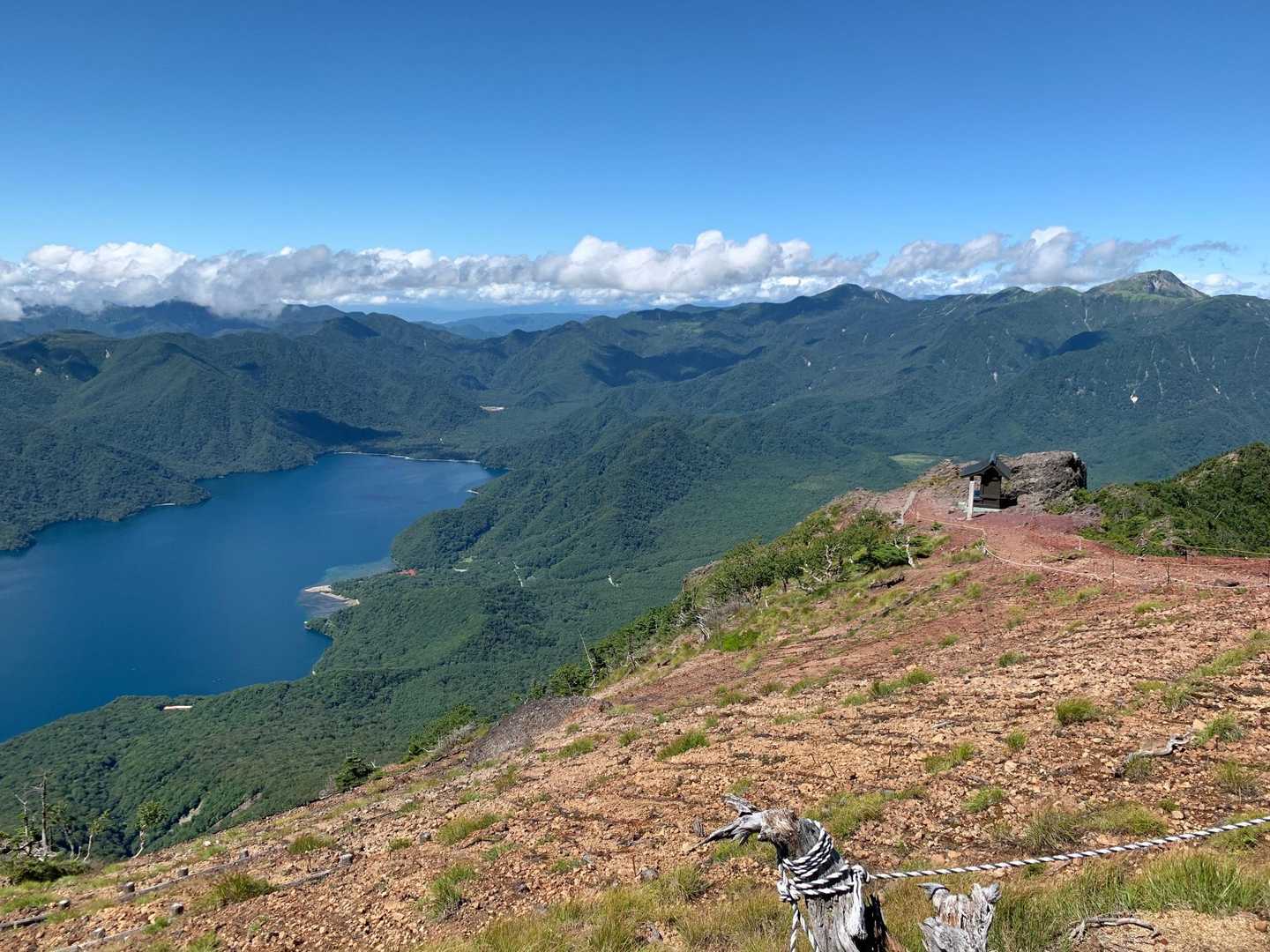 梵字飯場跡-志津峠-男体山 往復コースの写真