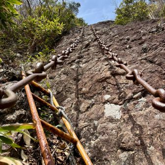 この辺りは垂直に近い
三点支持を空っぽの頭に叩き込む
待ってろよ、頂上