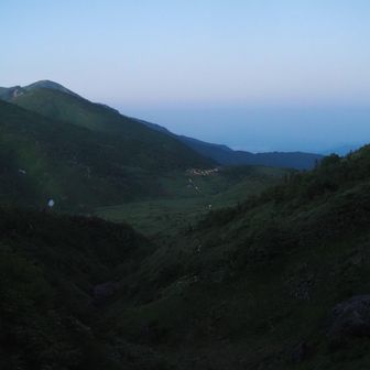 別山と南竜テン場
