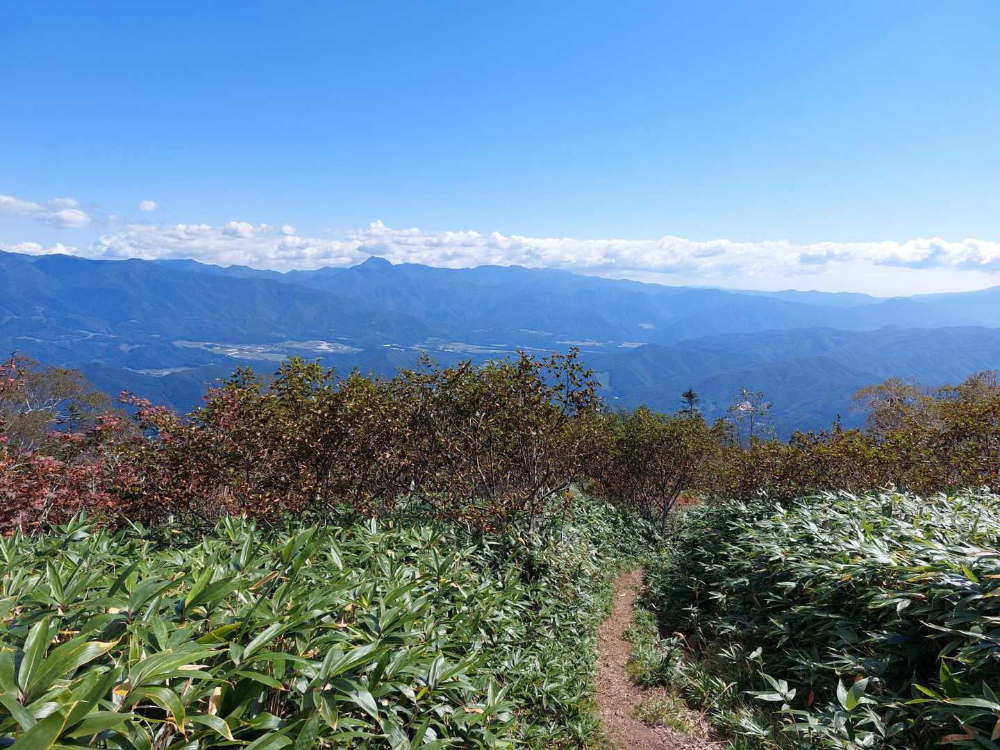 日光白根山を眺めながら下山します🎵