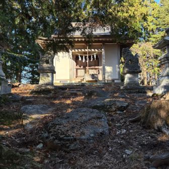 今日のゴール、羽山神社