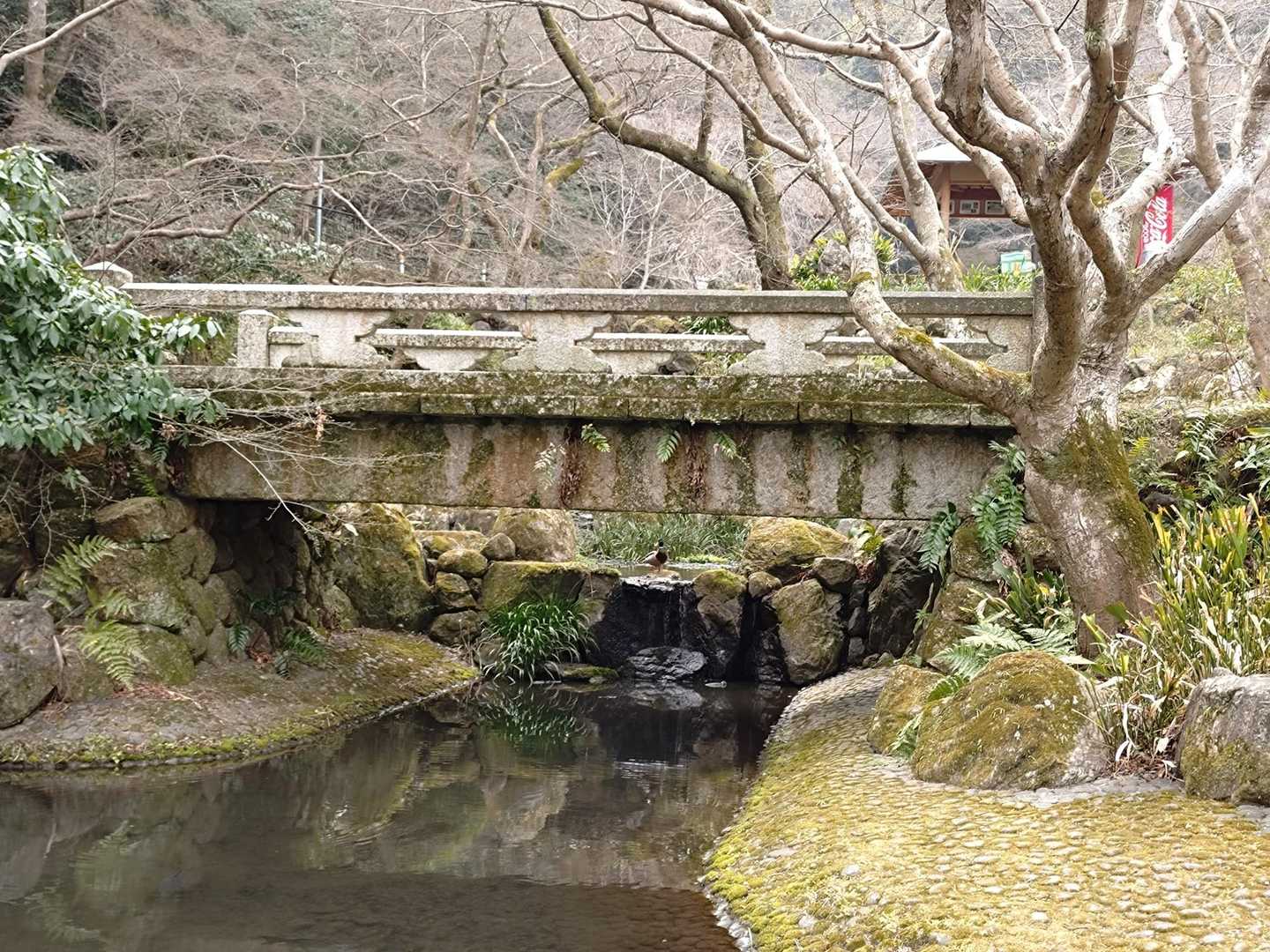川口堀にあった橋は長等公園に移設され、現在もその姿を残しています😌
