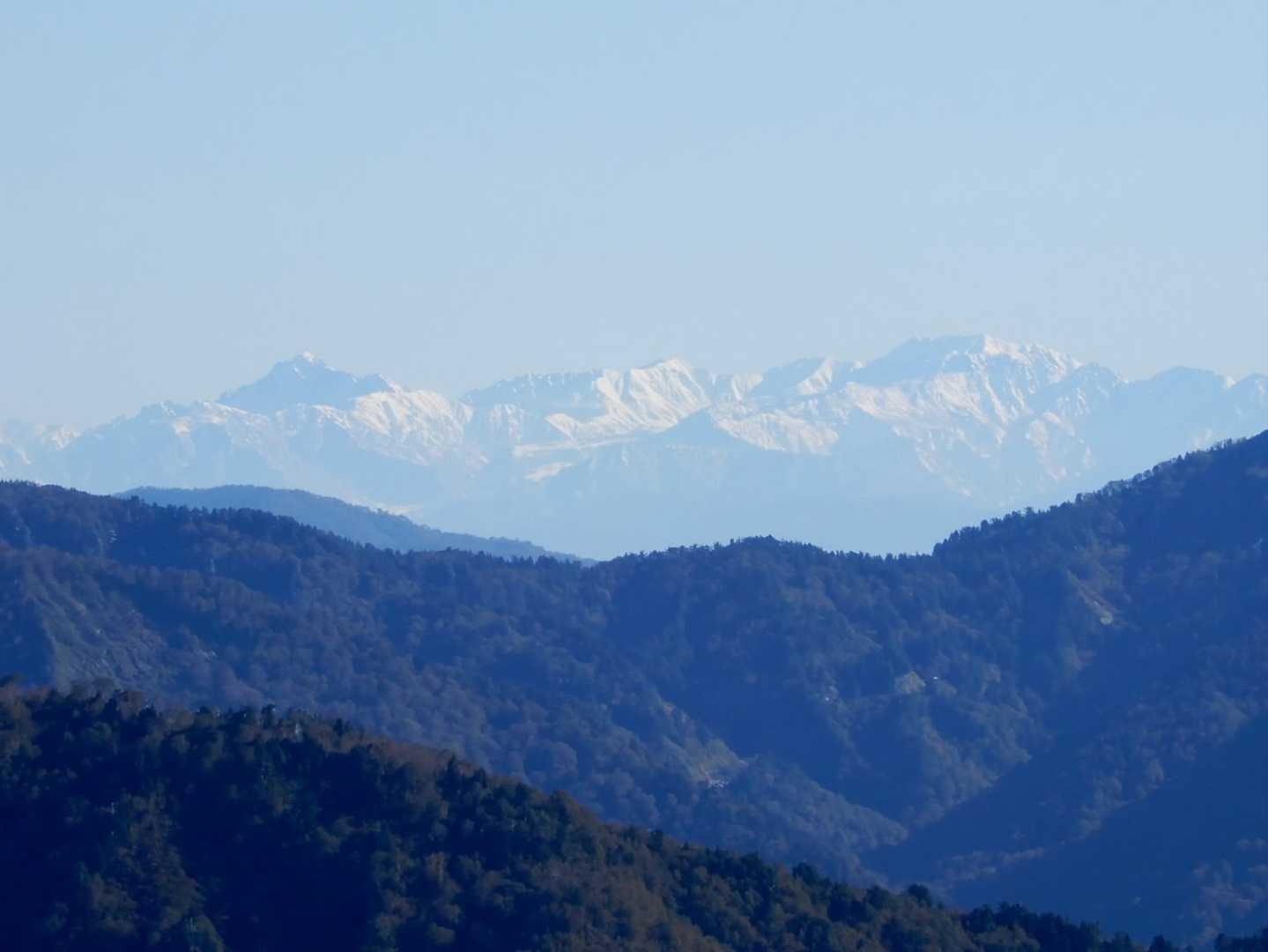 劔・立山がくっきり😃