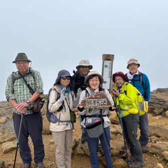 熊野岳山頂で
