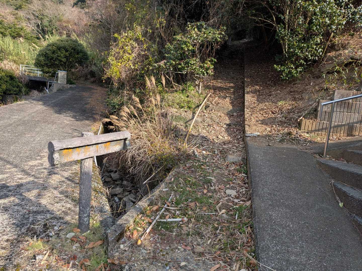 龍ヶ岳登山口。