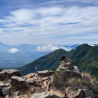 中岳山頂からの富士山