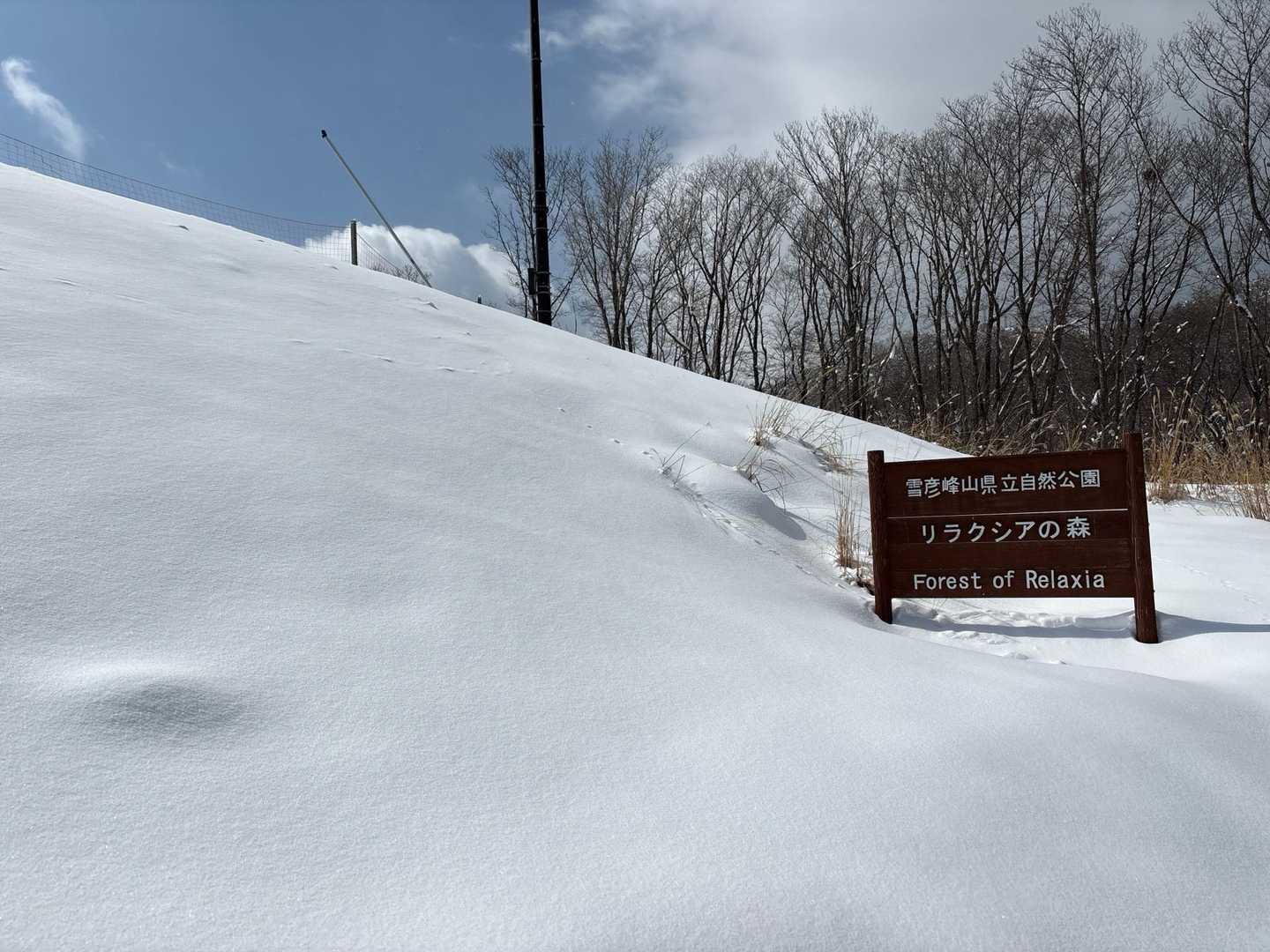 暁晴山 往復コースの写真