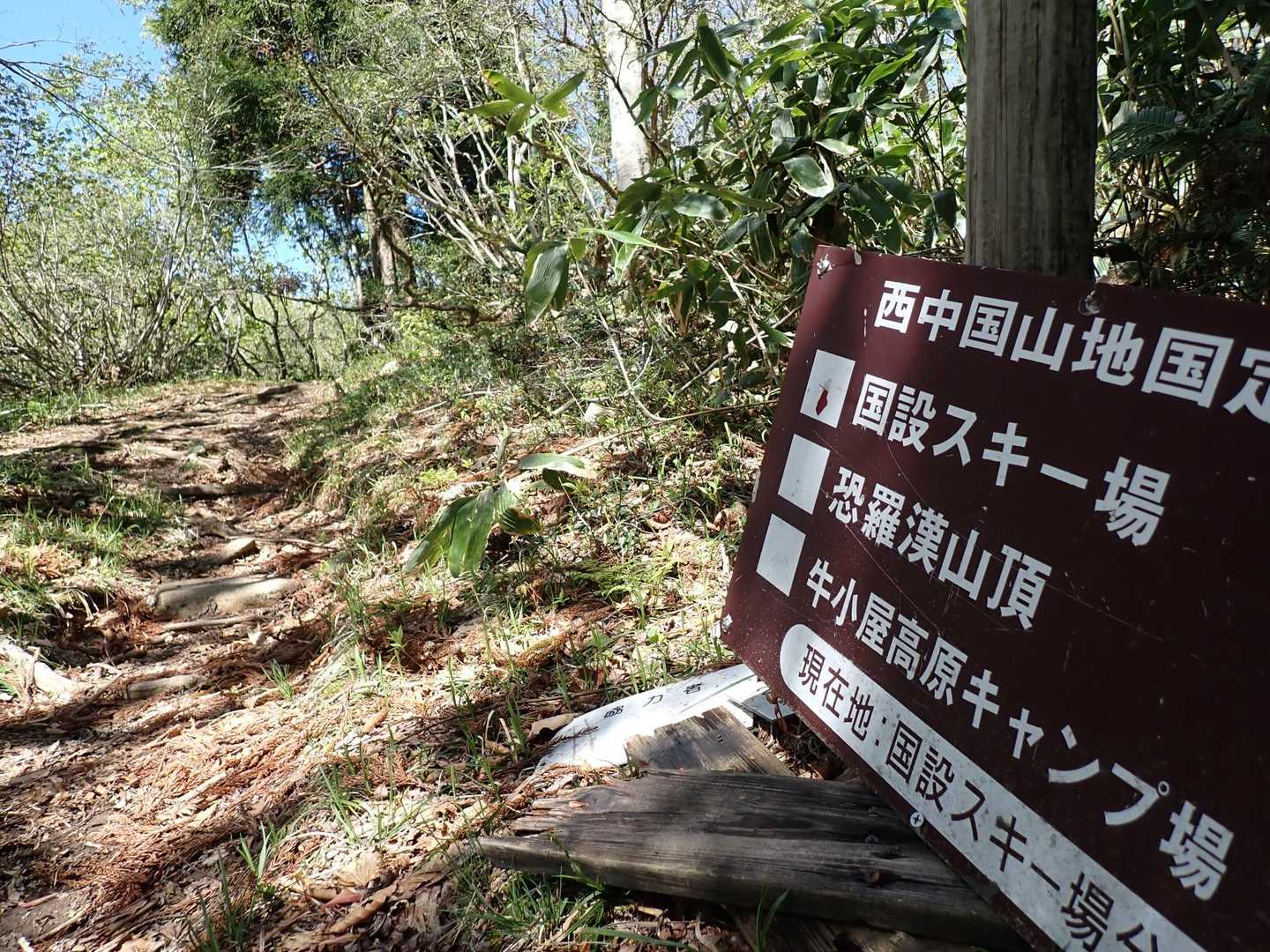 ゲレンデ登り切ったら登山道へ突入🐾