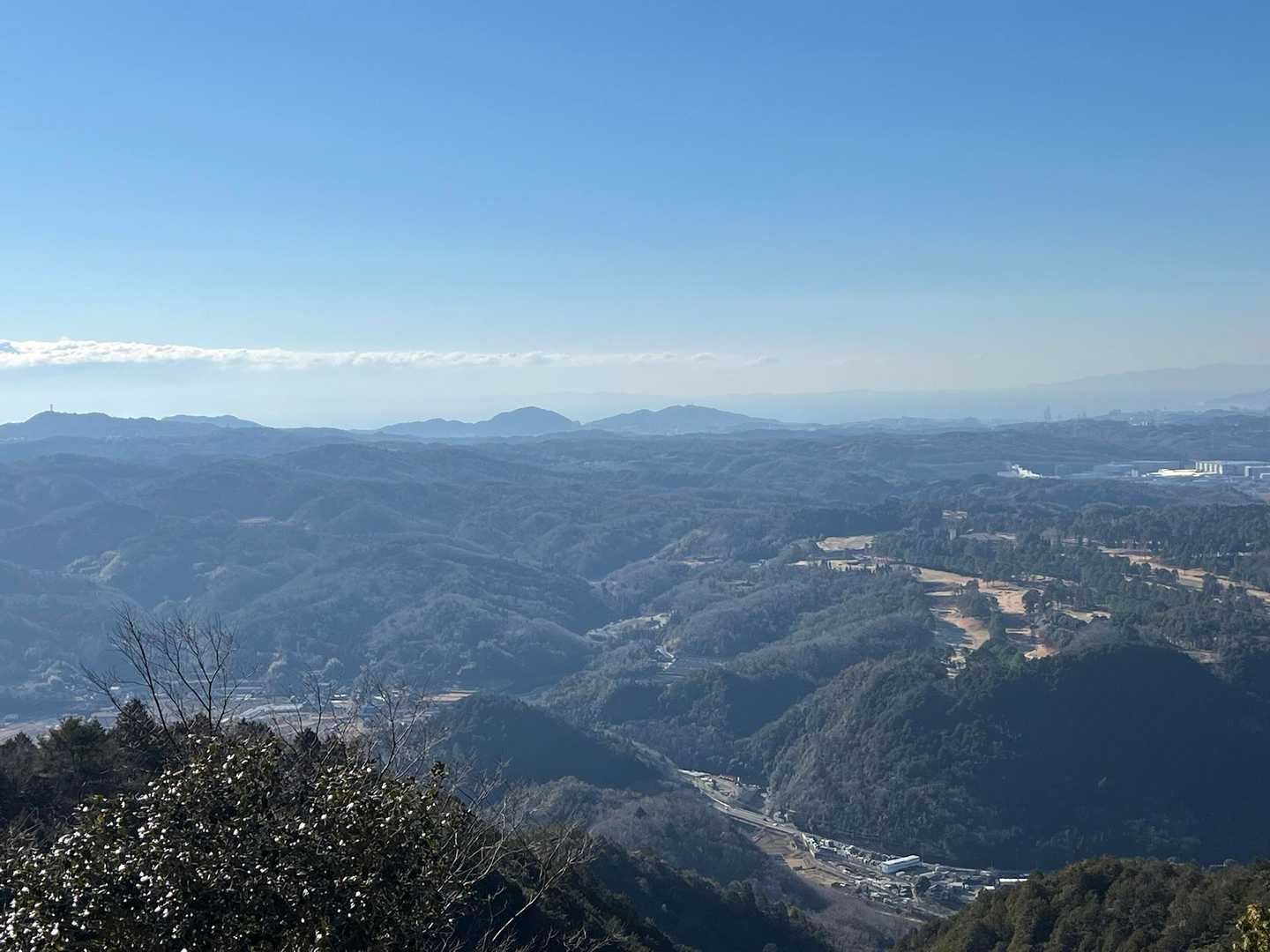 須磨アルプスも見える