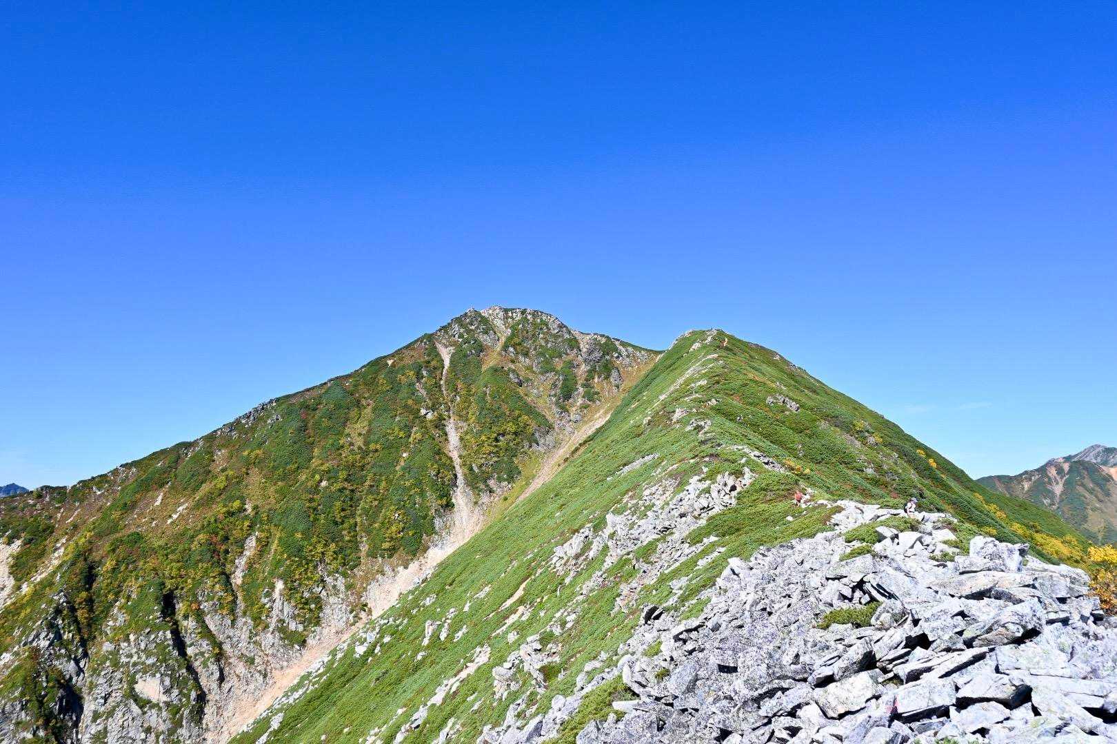 常念岳の姿が✨
