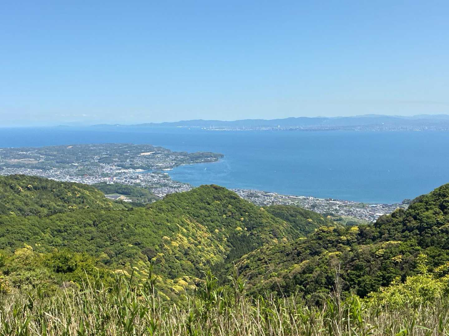別府湾の入江が綺麗❣️
