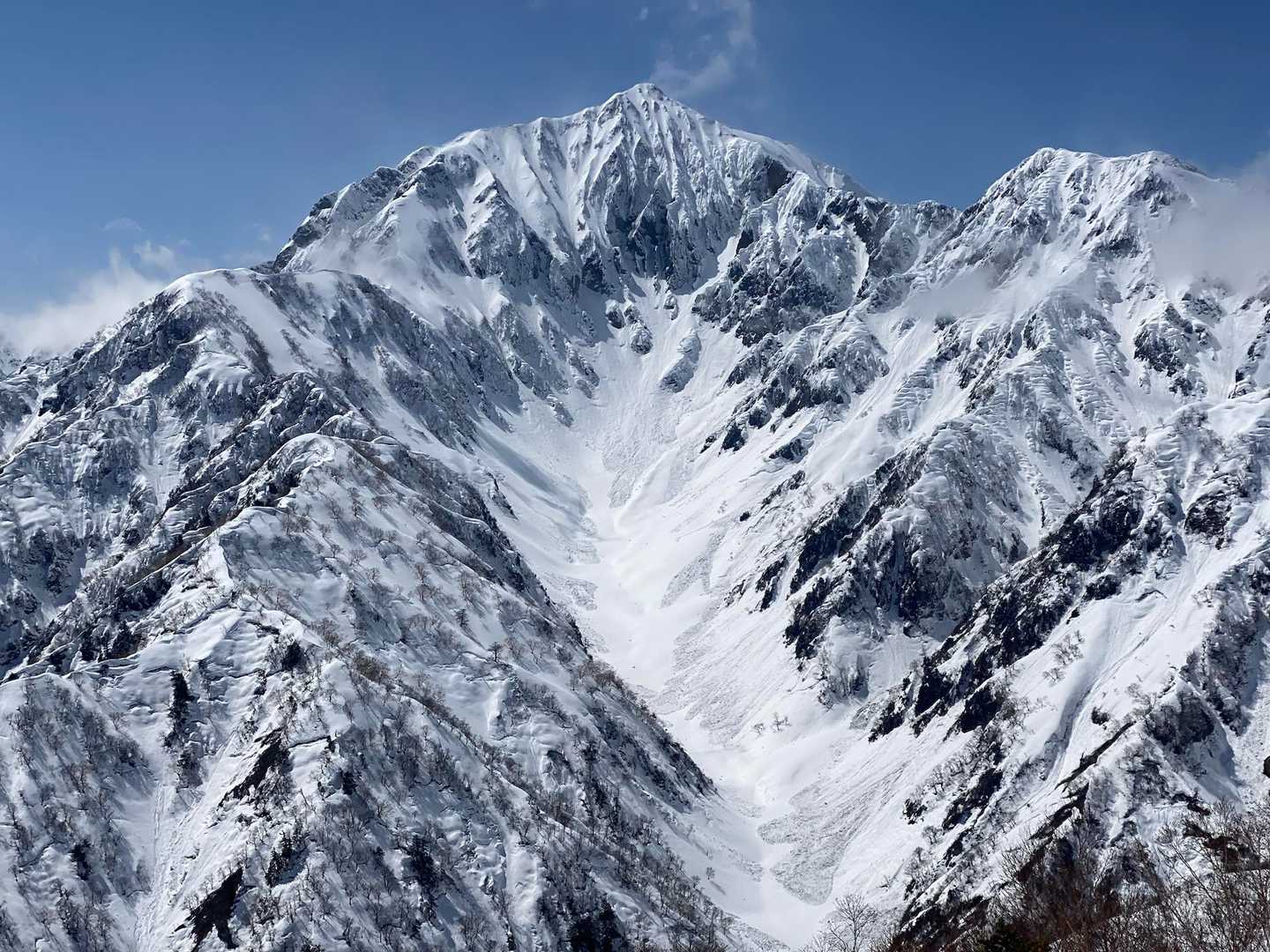 地蔵の頭-二ノ背髪-小遠見山-五竜登山口-中遠見山-五竜テ 縦走コースの写真