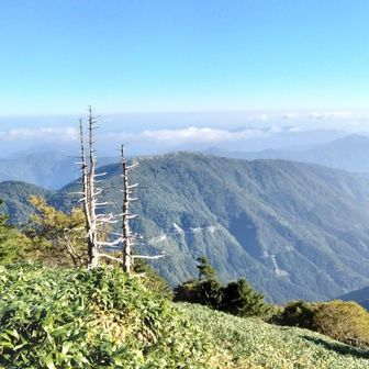 剣山神社があと少しというところの景色