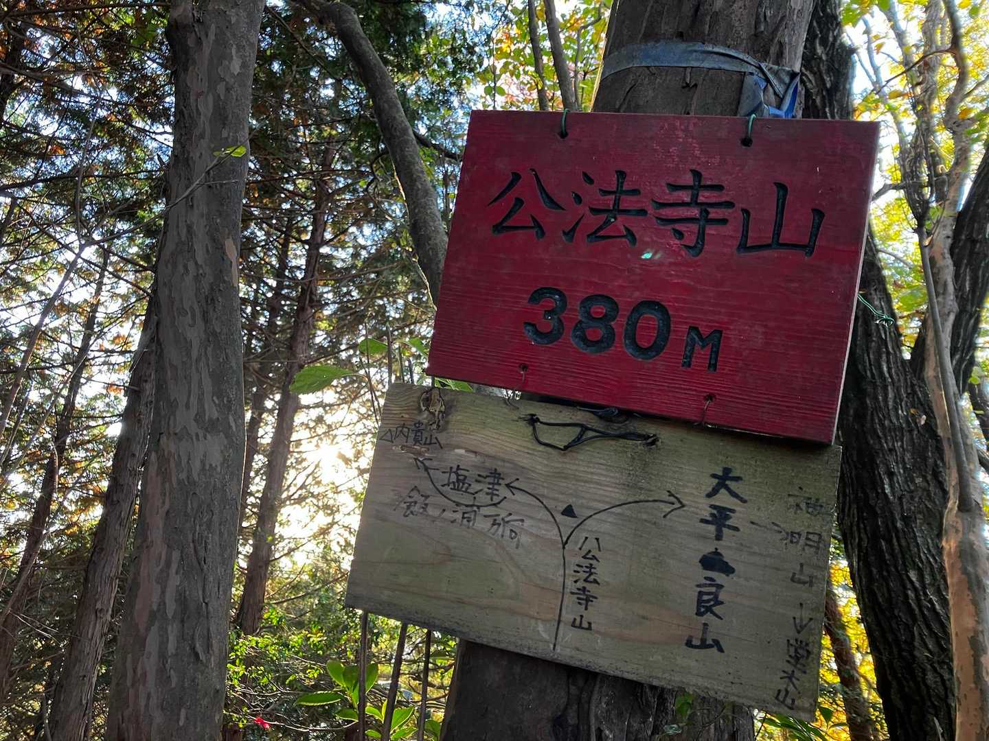 公法寺山のピークも踏んで🥾🥾