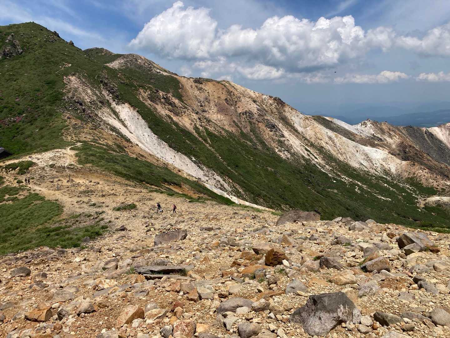 硫黄山方面の景色