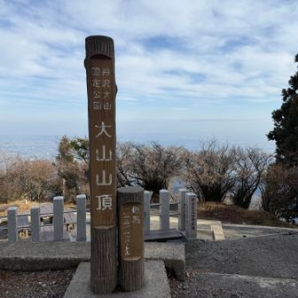 東京や横浜は霞んで良く見えませんでした😔
塔ノ岳と大山
「山を渡る」の聖地巡礼
帰ったら2巻読み直そう😃