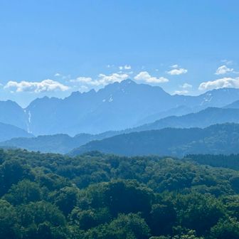 剱岳見えてます