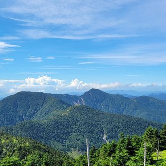 前回のリベンジは✌️🟦
奥に釈迦ヶ岳🤩